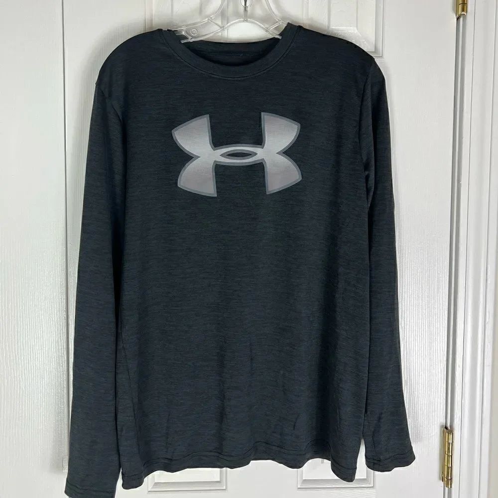 Underarmour Boys Black Loose Heatgear Shirt Size XL